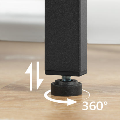 HOOBRO Narrow End Table with 3-Tier Storage Shelf