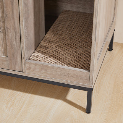 HOOBRO 2-in-1 Cat Litter Box Enclosure Furniture with Shelf