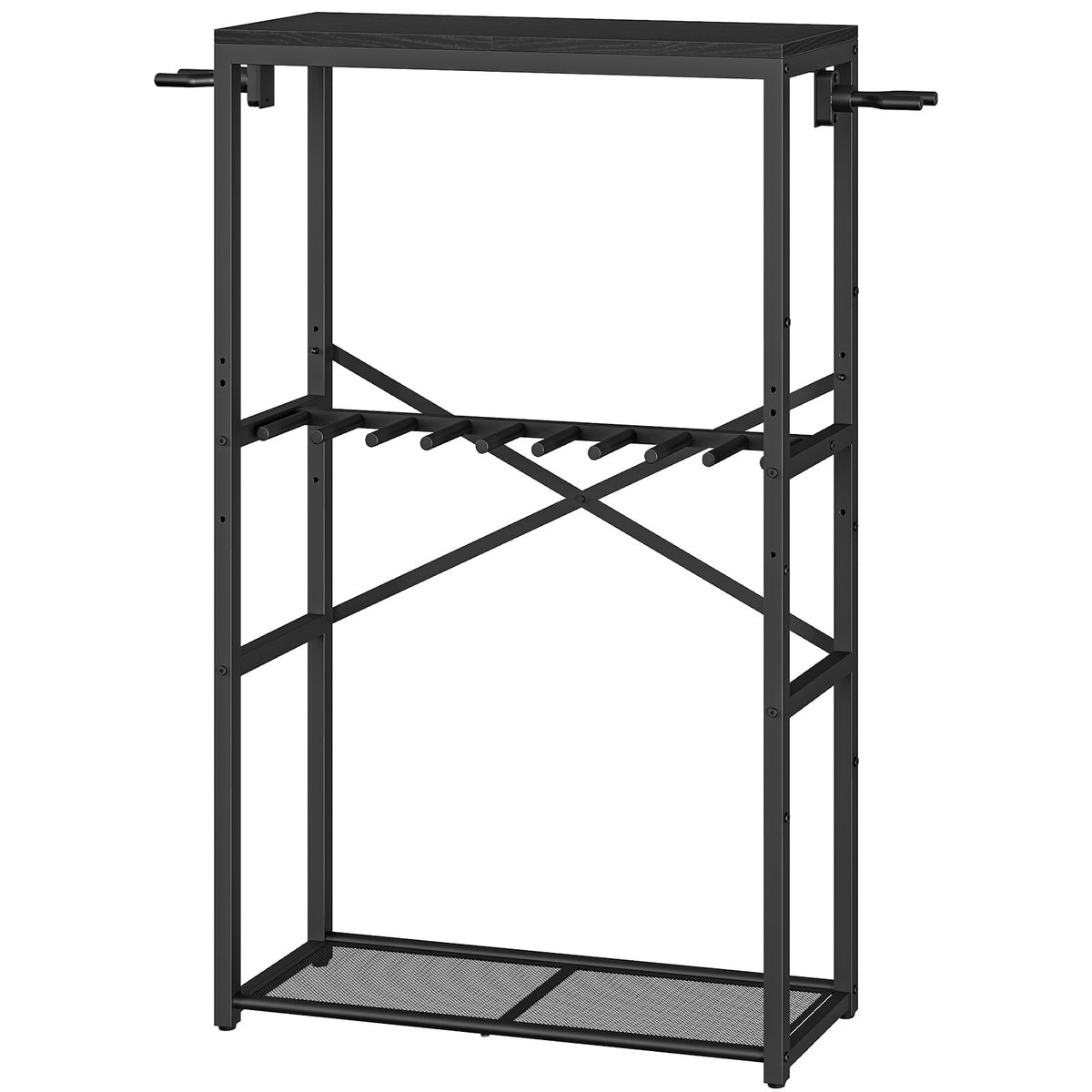HOOBRO Heavy Duty Metal Rifle Rack Free Standing Shotgun Storage Display Stand