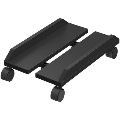 HOOBRO Adjustable PC Stand, Mobile Computer Tower Stand with Locking Caster Wheels, Rolling Under Desk CPU Holder Fits Most PC, for Home, Office, Students, Gamers