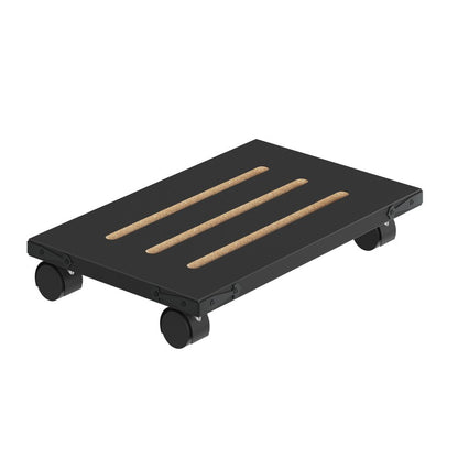 HOOBRO Mobile PC Stand, Ventilated Computer Tower Stand, PC Tower Holder with 4 Caster Wheels, CPU Holder Under Desk Fits Most Computer Host, for Office, Gamers