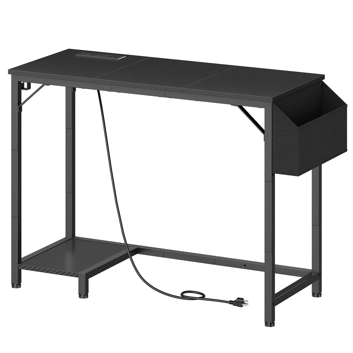 HOOBRO Modern Computer Desk with CPU Stand and Storage Pocket for Home Office