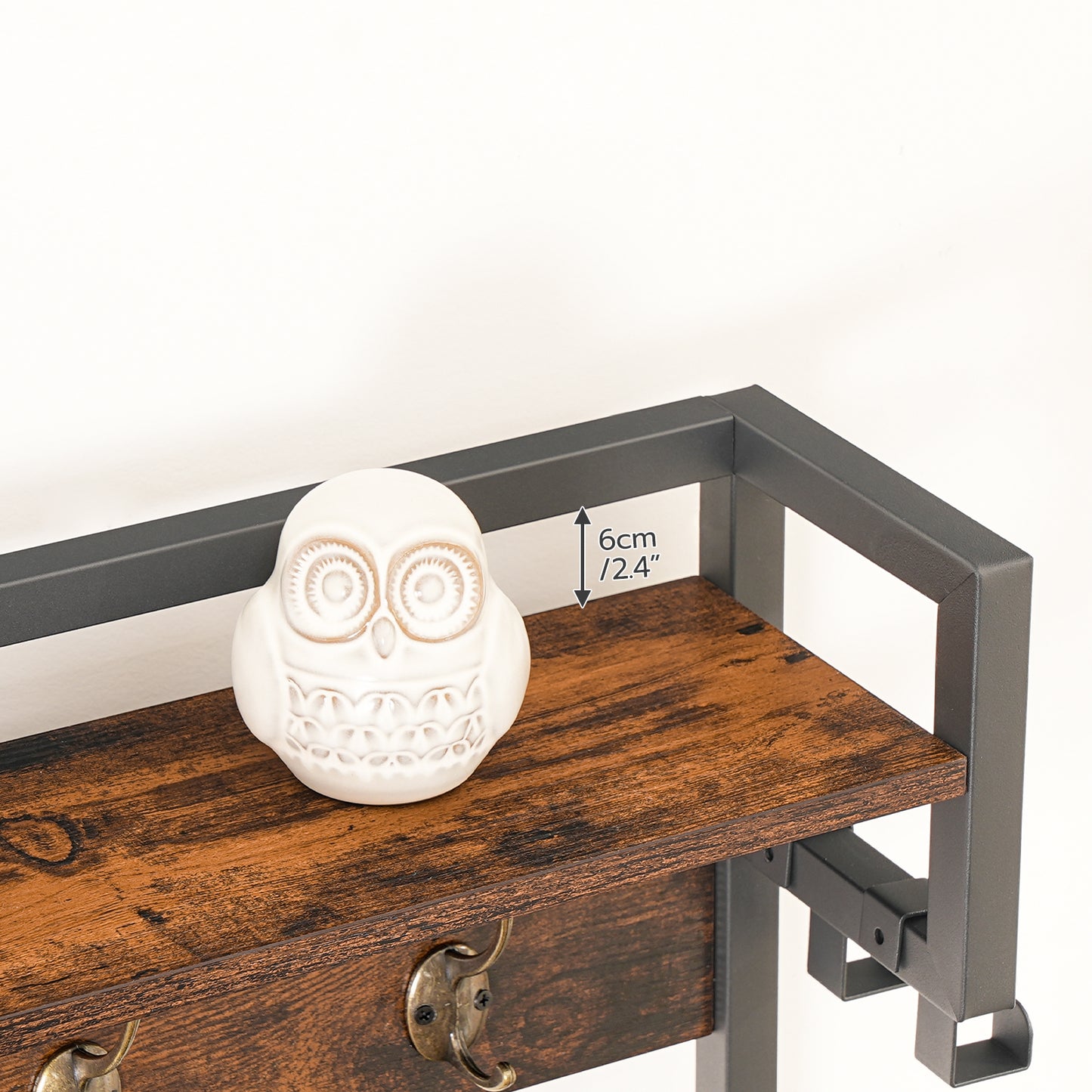 HOOBRO Hall Tree with Bench and Shoe Storage, Entryway Bench with Coat Rack, Shoe and Coat Rack for Entryway, Coat Rack with Shoe Storage and Reversible Storage Shelves
