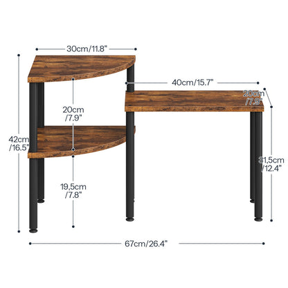 HOOBRO Countertop Corner Organizer Shelf for Kitchen and Coffee Bar