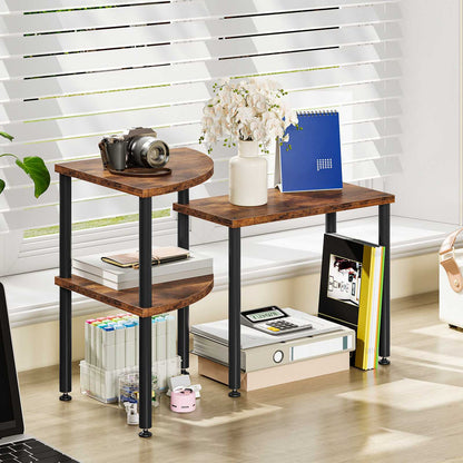 HOOBRO Countertop Corner Organizer Shelf for Kitchen and Coffee Bar