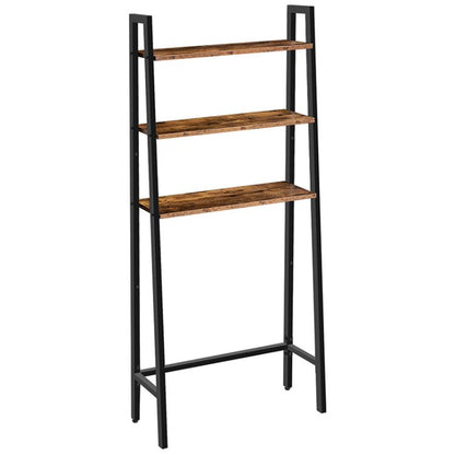 VASAGLE 3-Tier over the toilet storage Bathroom Storage Shelf Organizer  Rustic Brown and Black