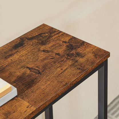 HOOBRO Console Table, Sofa Table with Support Bar, Hallway Entrance Table for Living Room, Entryway, Corridor, Sturdy, Easy Assembly, Wood Look Accent Table