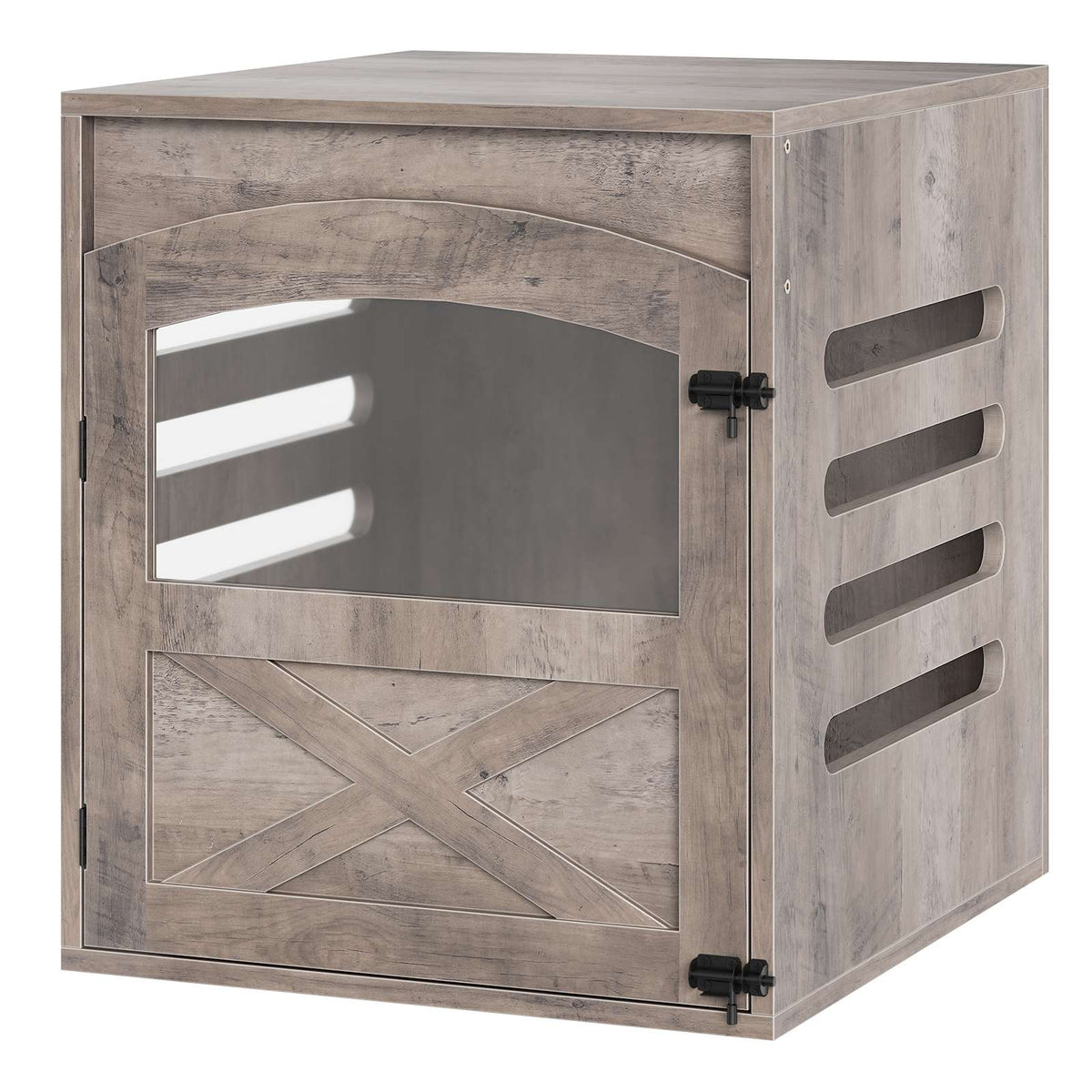 HOOBRO Furniture Style Wooden Dog Crate Accent End Table for Small Dogs