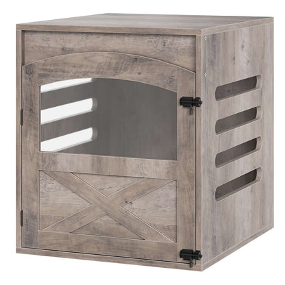 HOOBRO Furniture Style Wooden Dog Crate Accent End Table for Small Dogs