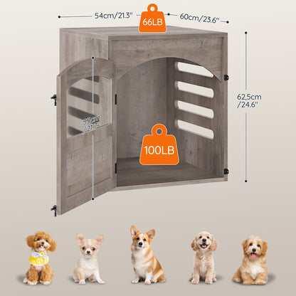 HOOBRO Furniture Style Wooden Dog Crate Accent End Table for Small Dogs
