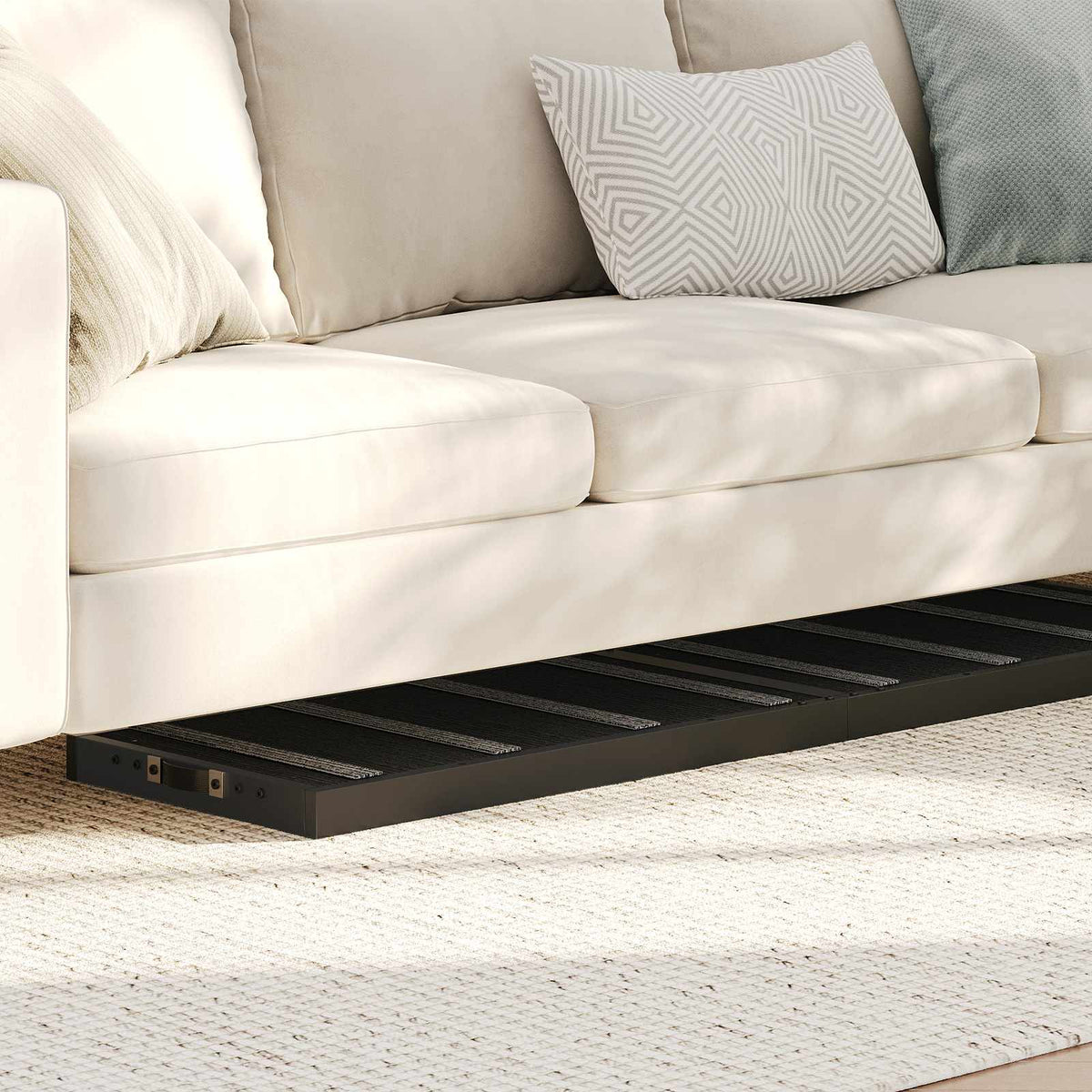HOOBRO Adjustable Dog Ramp for Bed, 63" Length 4 Height Levels from 17.7 to 33 Inches, Foldable Pet Ramp