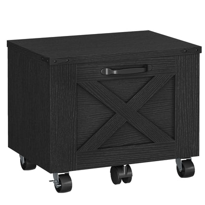 HOOBRO Mobile File Cabinet with X-Accent Hanging File Drawer, Rolling Printer Stand