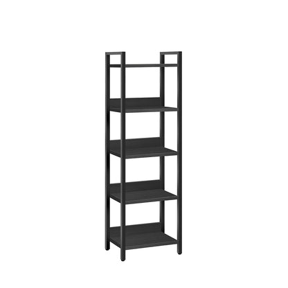 HOOBRO Bookshelf, 5-Tier Bookcase, Standing Book Shelf for Small Space, Storage Shelf Organizer