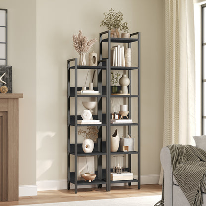 HOOBRO Bookshelf, 5-Tier Bookcase, Standing Book Shelf for Small Space, Storage Shelf Organizer