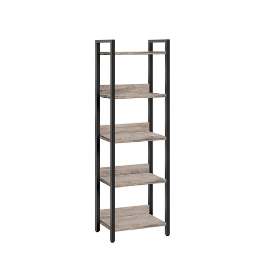 HOOBRO 5-Tier Bookshelf, Bookcase, Shelves Organizer for Small Spaces, Storage Shelf Organizer