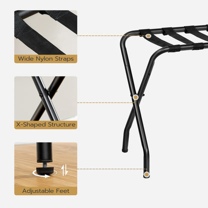 HOOBRO Metal Foldable Luggage Rack