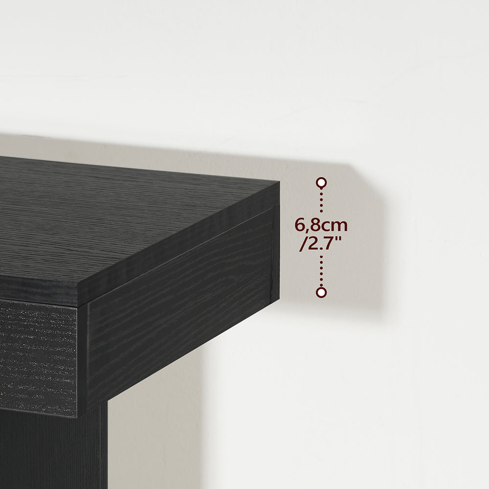 HOOBRO Modern Console Table, 39.4" Black Rectangular Entryway Table