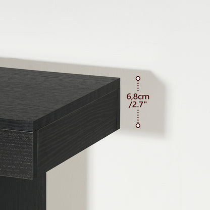 HOOBRO Modern Console Table, 39.4" Black Rectangular Entryway Table