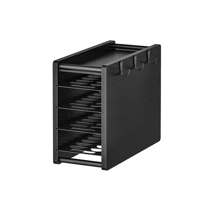 HOOBRO Coffee Pod Drawer Holder, 72 Pods Large Capacity, Compatible with Nespresso Vertuo Pods, Black
