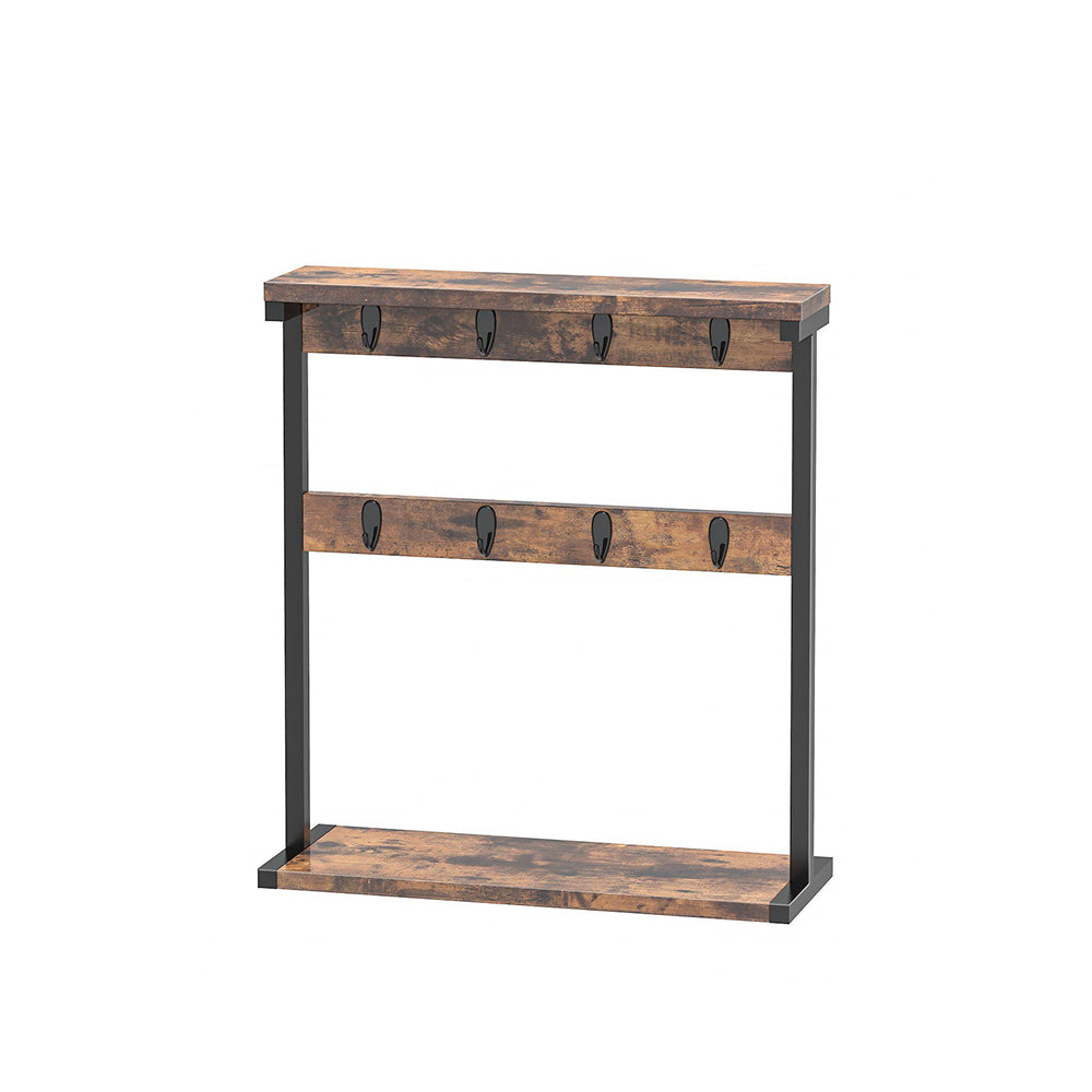 HOOBRO Coffee Mug Holder for Counter, Vintage Mug Holder Stand for Home Kitchen, Rustic Brown
