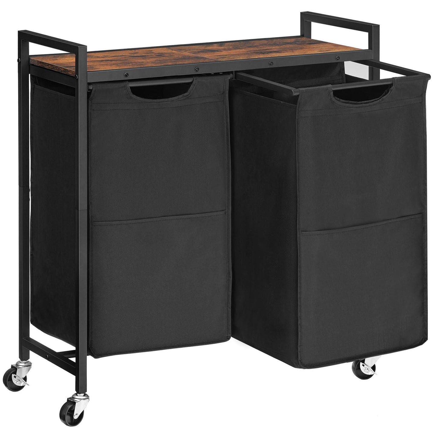 HOOBRO 49.5 L Laundry Basket with Wheels