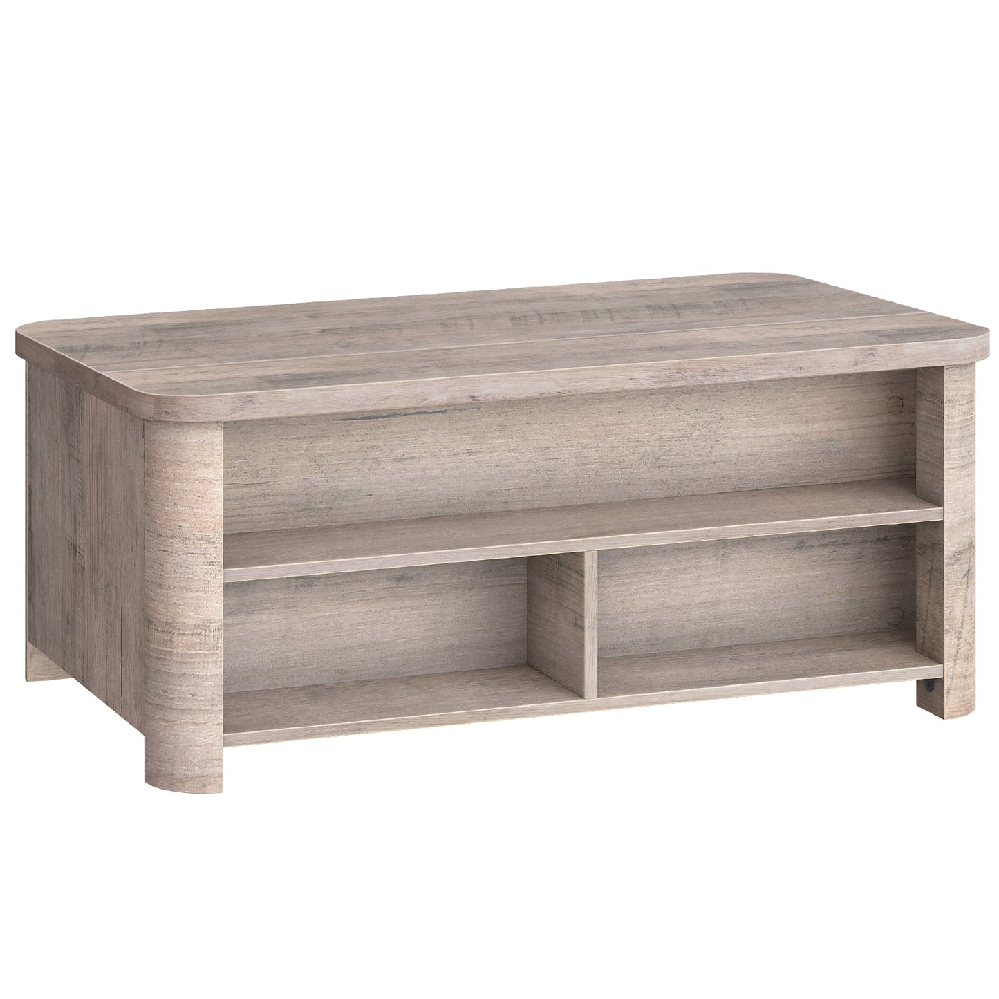 HOOBRO Lift-Top Coffee Table & Storage Coffee Table with Shelves
