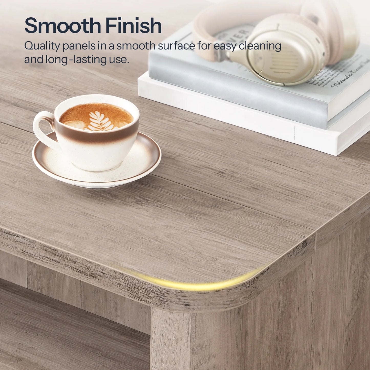 HOOBRO Lift-Top Coffee Table & Storage Coffee Table with Shelves