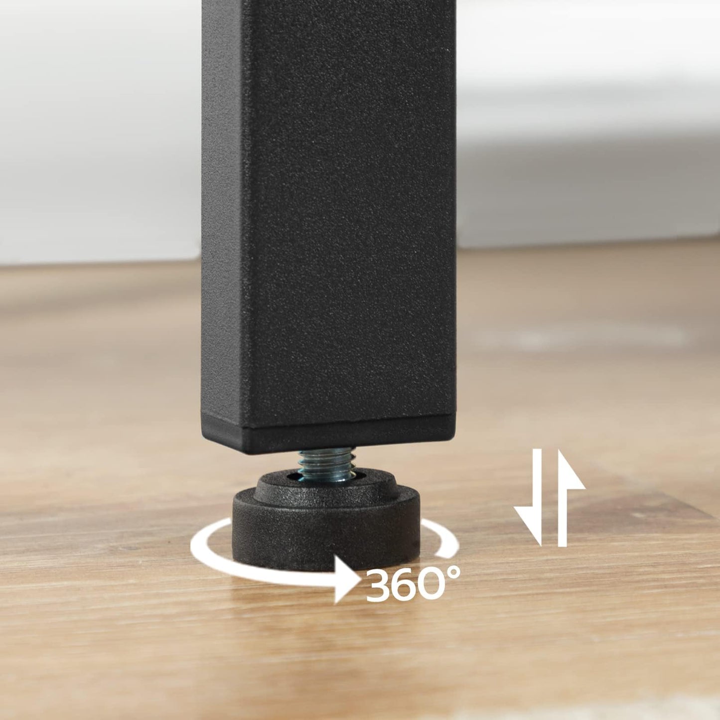 HOOBRO Narrow End Table with 3-Tier Storage Shelf