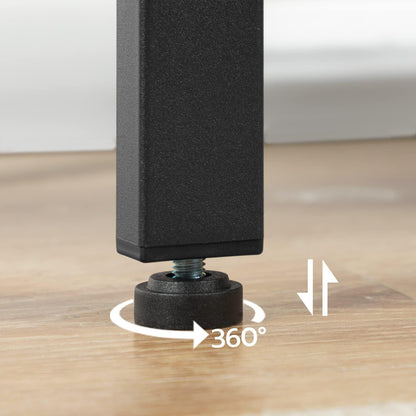 HOOBRO Narrow End Table with 3-Tier Storage Shelf