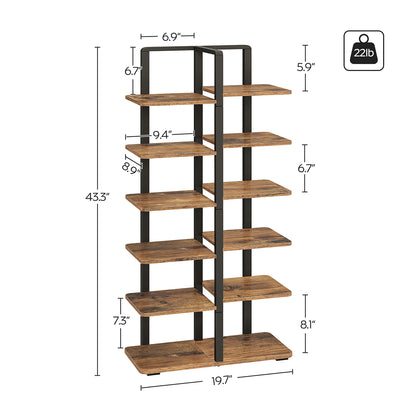 HOOBRO Vertical Shoe Rack, 6-Tier Tall Shoe Storage Organizer