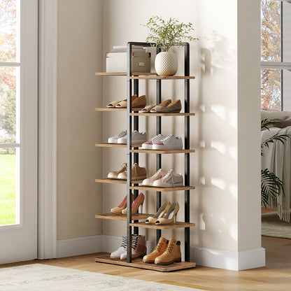 HOOBRO Vertical Shoe Rack, 6-Tier Tall Shoe Storage Organizer