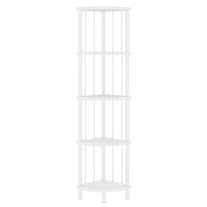 HOOBRO 5-Tier Corner Shelf Stand, Industrial 58.3" Corner Shelf, Corner Bookshelf Storage Stand, Tall Display Shelf Plant Stand for Small Space, Bathroom, Living Room Decor