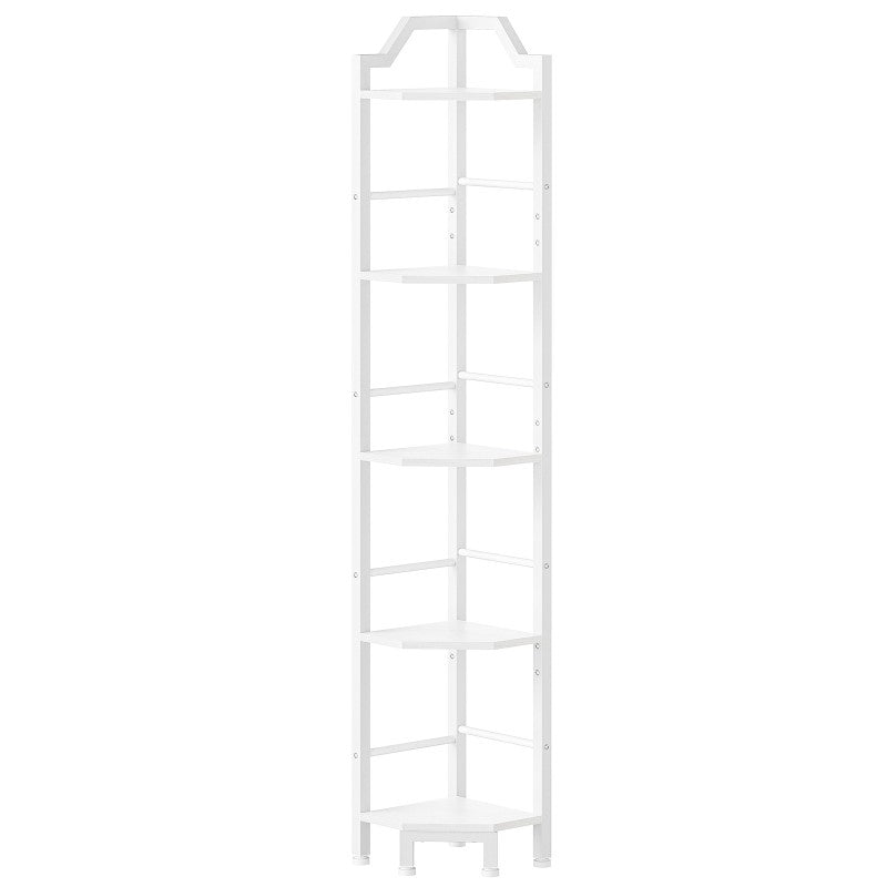 HOOBRO Corner Shelf, 5-Tier Corner Shelf Stand, Standing Display Shelf, Corner Bookcase Shelving, for Living Room, Bedroom, Study, Kitchen