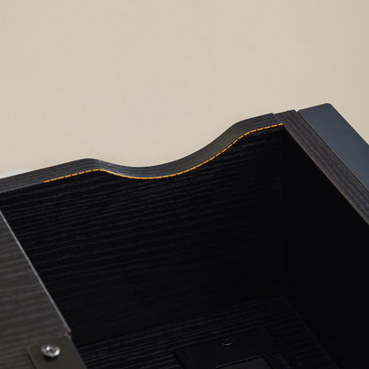 HOOBRO Flip-Up Side Table with Charging Station