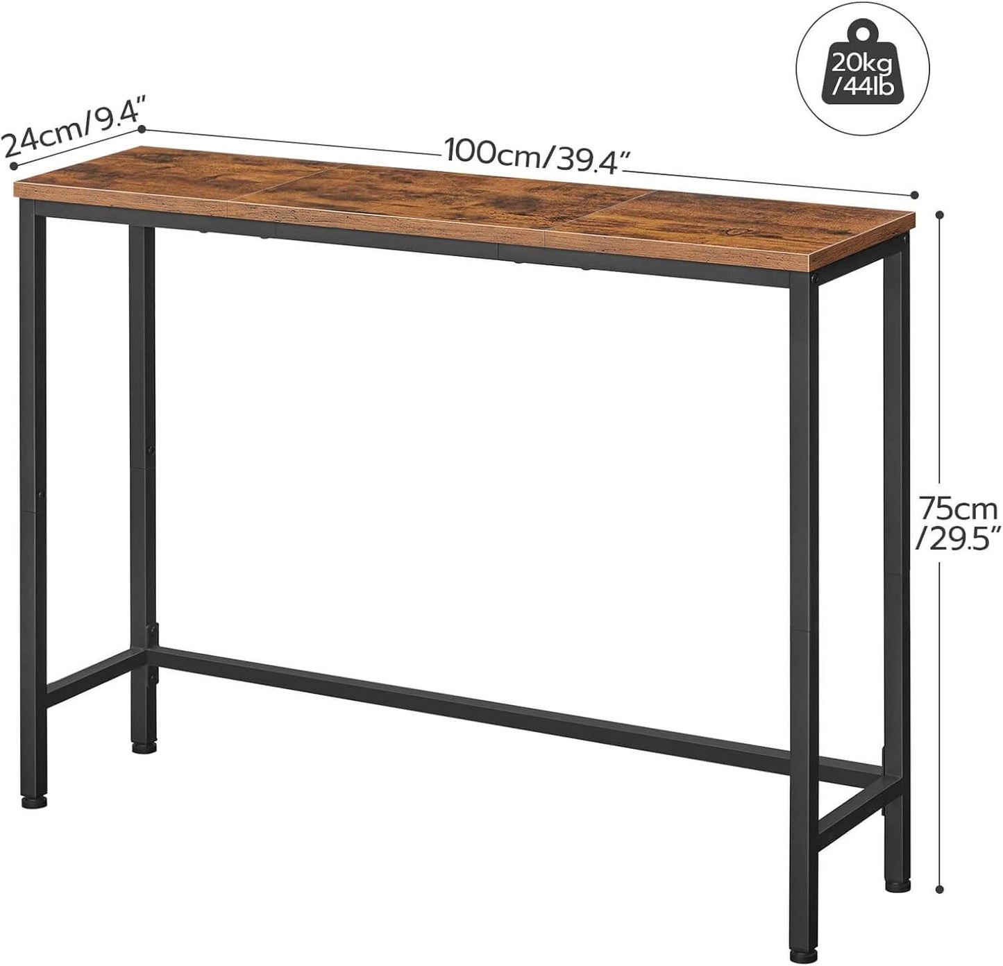 HOOBRO 39.4-inch Narrow Entryway Console Table