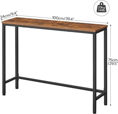 HOOBRO 39.4-inch Narrow Entryway Console Table