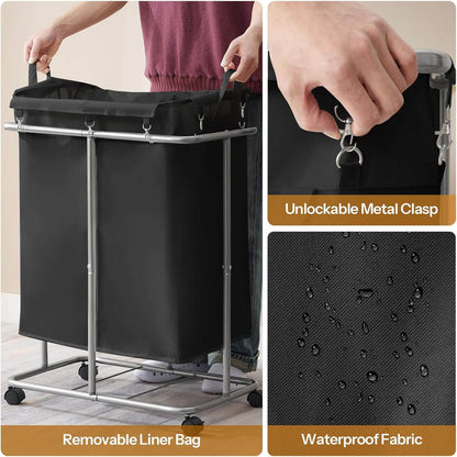 HOOBRO 170L(45 Gallons) Laundry Basket with Wheels