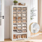 HOOBRO 9-Tier Shoe Storage Cabinet with 24 Compartments & 3 Hooks